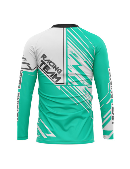 Bluza tehnica Proride Wireframe HiViz Jersey pentru XC, Enduro & Downhill