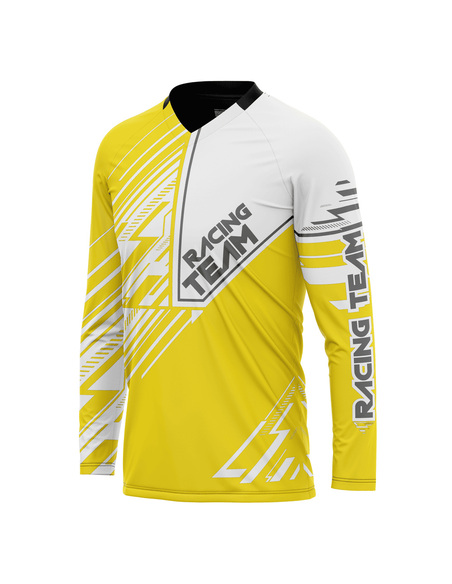Bluza tehnica Proride Wireframe HiViz Jersey pentru XC, Enduro & Downhill