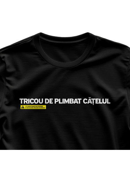 Tricou de plimbat catelul