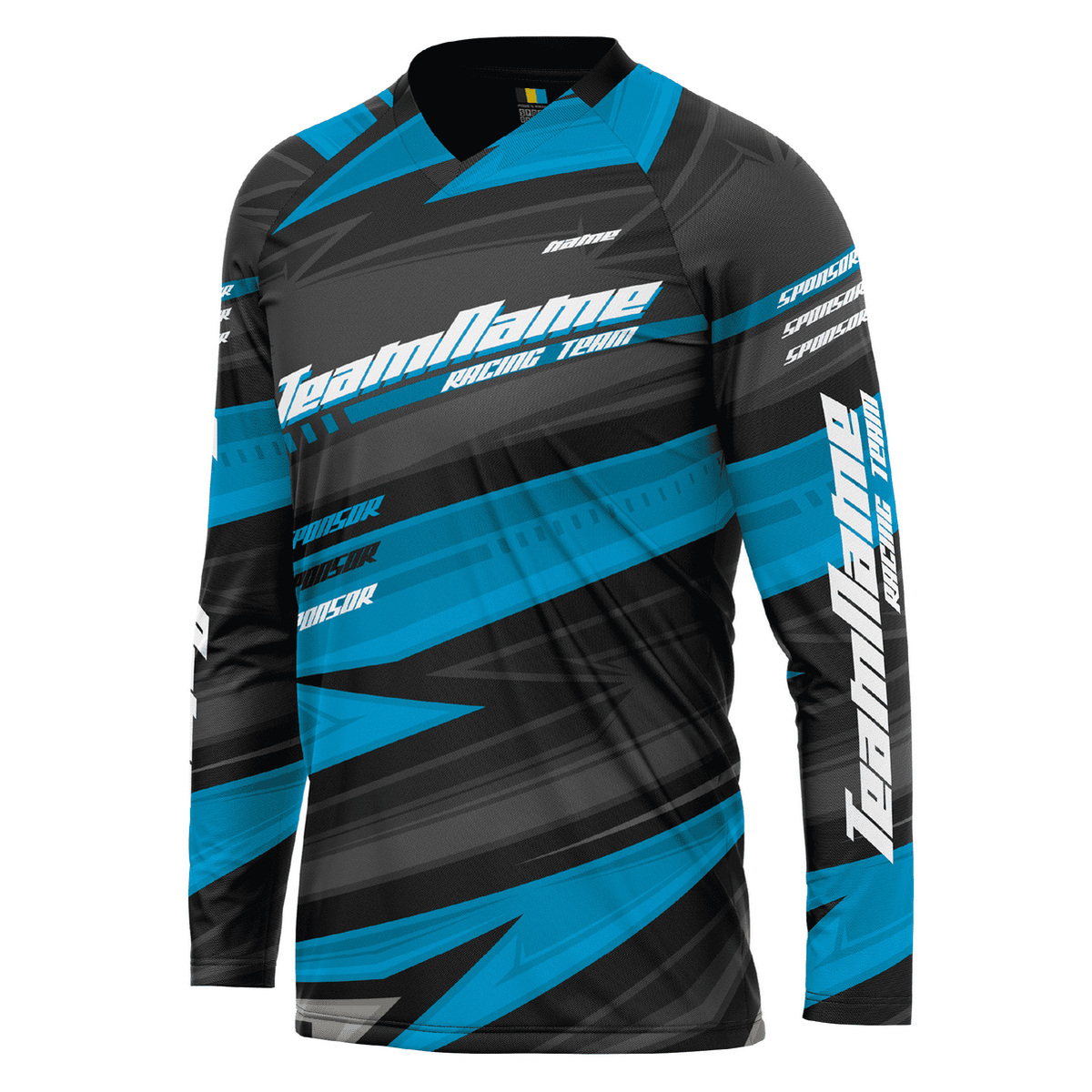 Bluza personalizata Proride Arrows Jersey Enduro - Downhill Black/Yellow