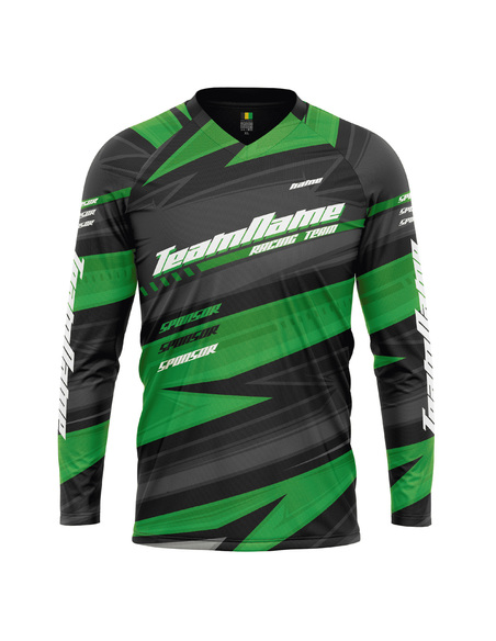 Bluza personalizata Proride Arrows Jersey Enduro - Downhill Black/Yellow