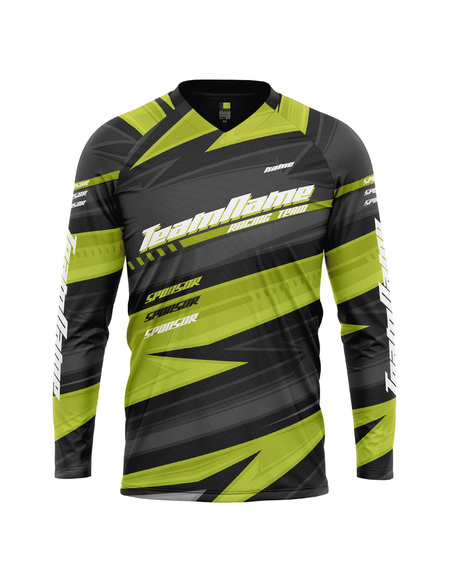 Bluza personalizata Proride Arrows Jersey Enduro - Downhill Black/Yellow