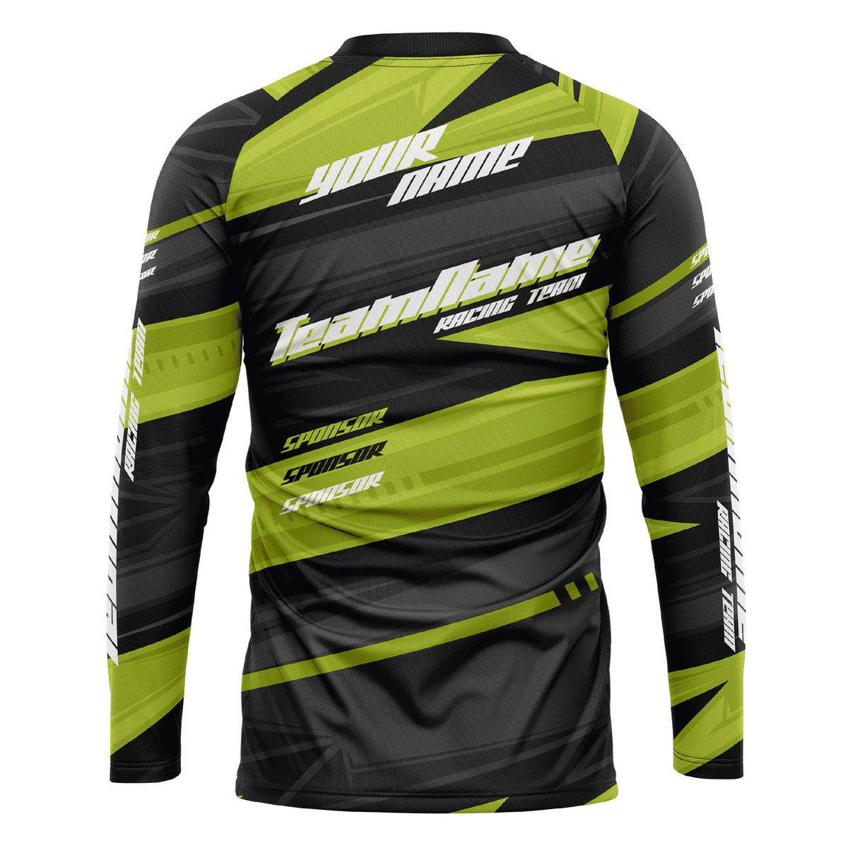 Bluza personalizata Proride Arrows Jersey Enduro - Downhill Black/Yellow