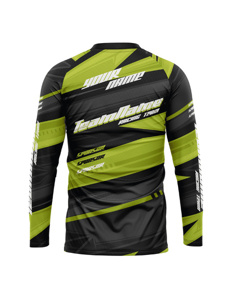 Bluza personalizata Proride Arrows Jersey Enduro - Downhill Black/Yellow