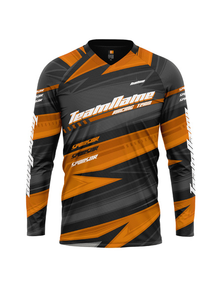 Bluza personalizata Proride Arrows Jersey Enduro - Downhill Black/Yellow