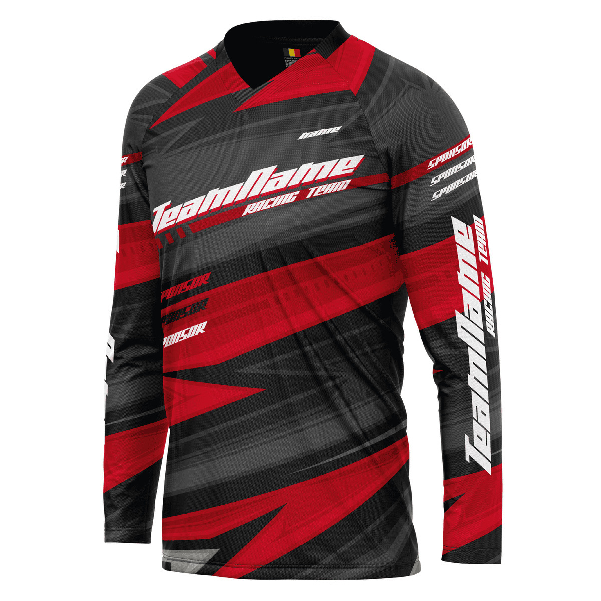 Bluza personalizata Proride Arrows Jersey Enduro - Downhill Black/Yellow