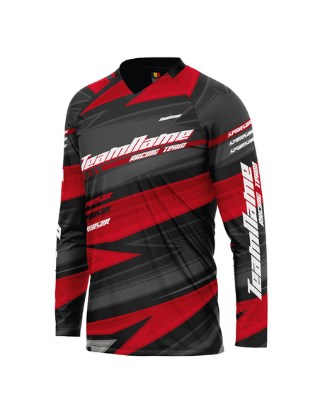 Bluza personalizata Proride Arrows Jersey Enduro - Downhill Black/Yellow