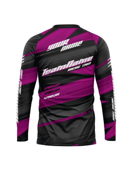 Bluza personalizata Proride Arrows Jersey Enduro - Downhill Black/Yellow