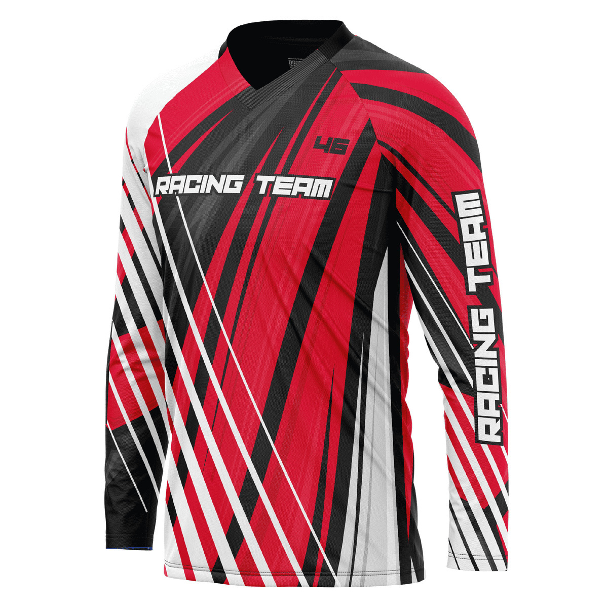 Bluza personalizata Proride Stripes Jersey pentru XC, Enduro & Downhill