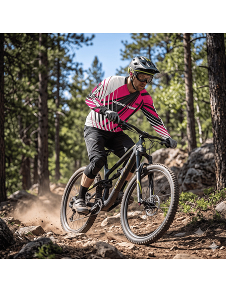 Bluza tehinca Proride Stripes Jersey pentru XC, Enduro & Downhill