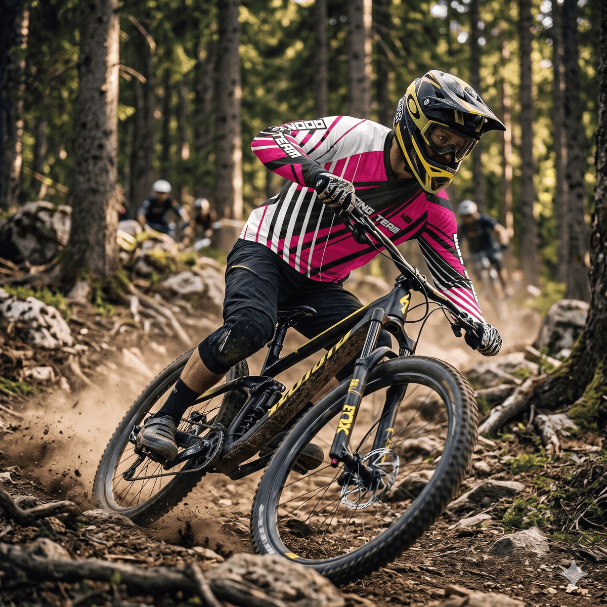 Bluza tehinca Proride Stripes Jersey pentru XC, Enduro & Downhill