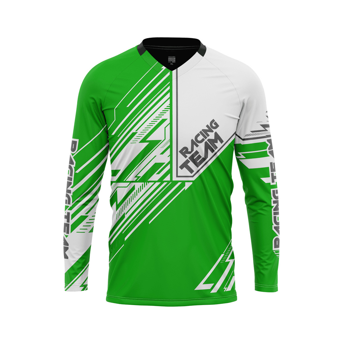 Bluza tehnica Proride Wireframe HiViz Jersey pentru XC, Enduro & Downhill