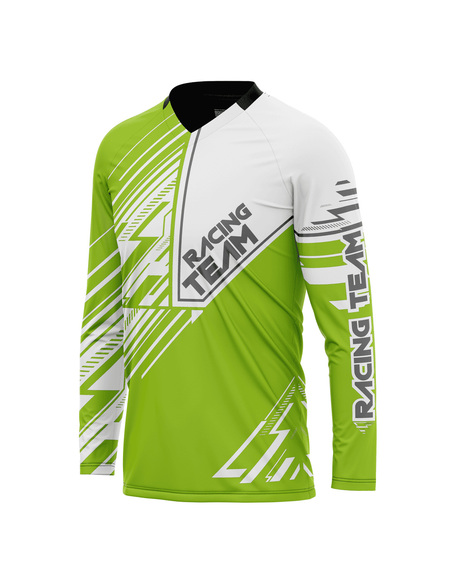 Bluza tehnica Proride Wireframe HiViz Jersey pentru XC, Enduro & Downhill